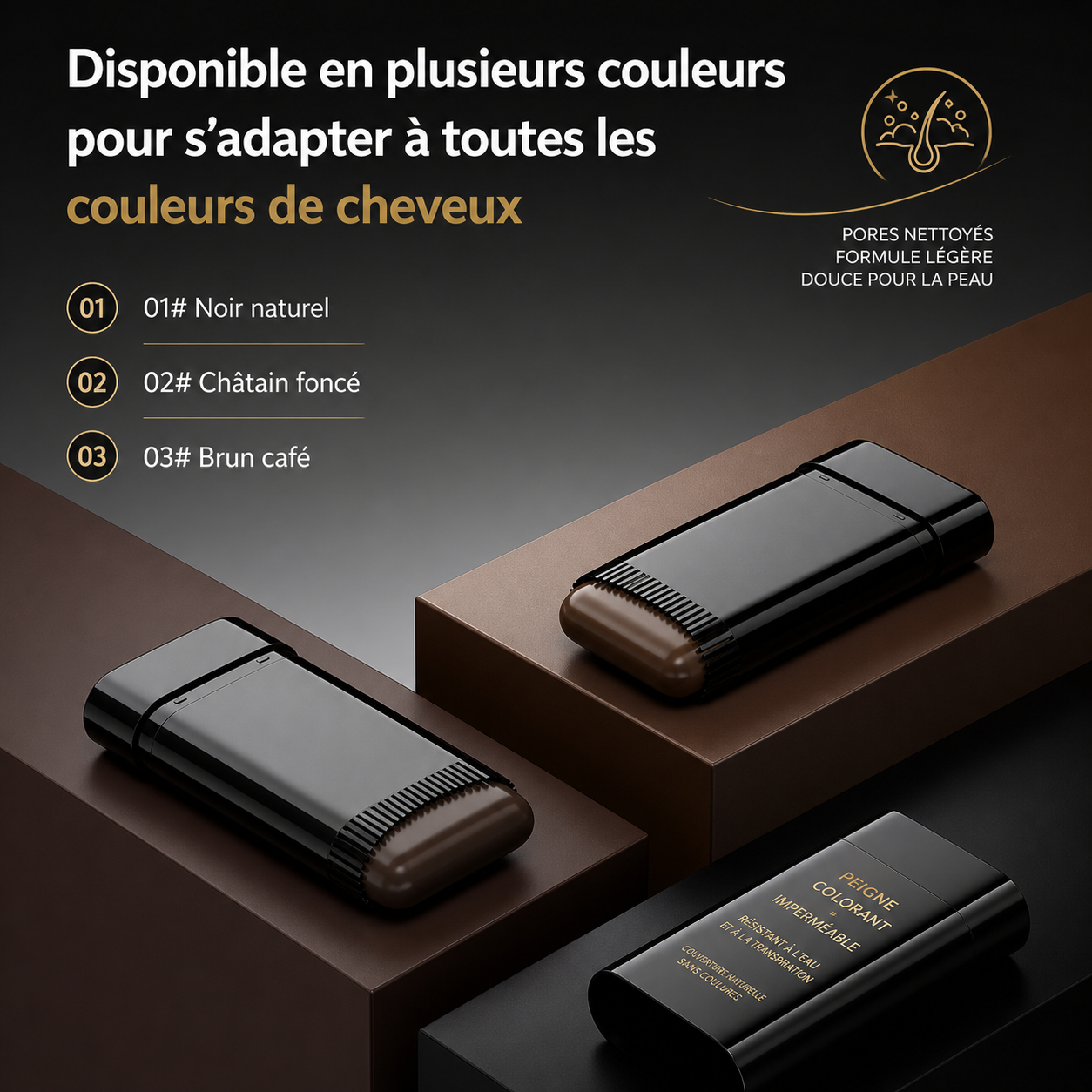 Bâton Correcteur Instantané pour Cheveux homme et femme