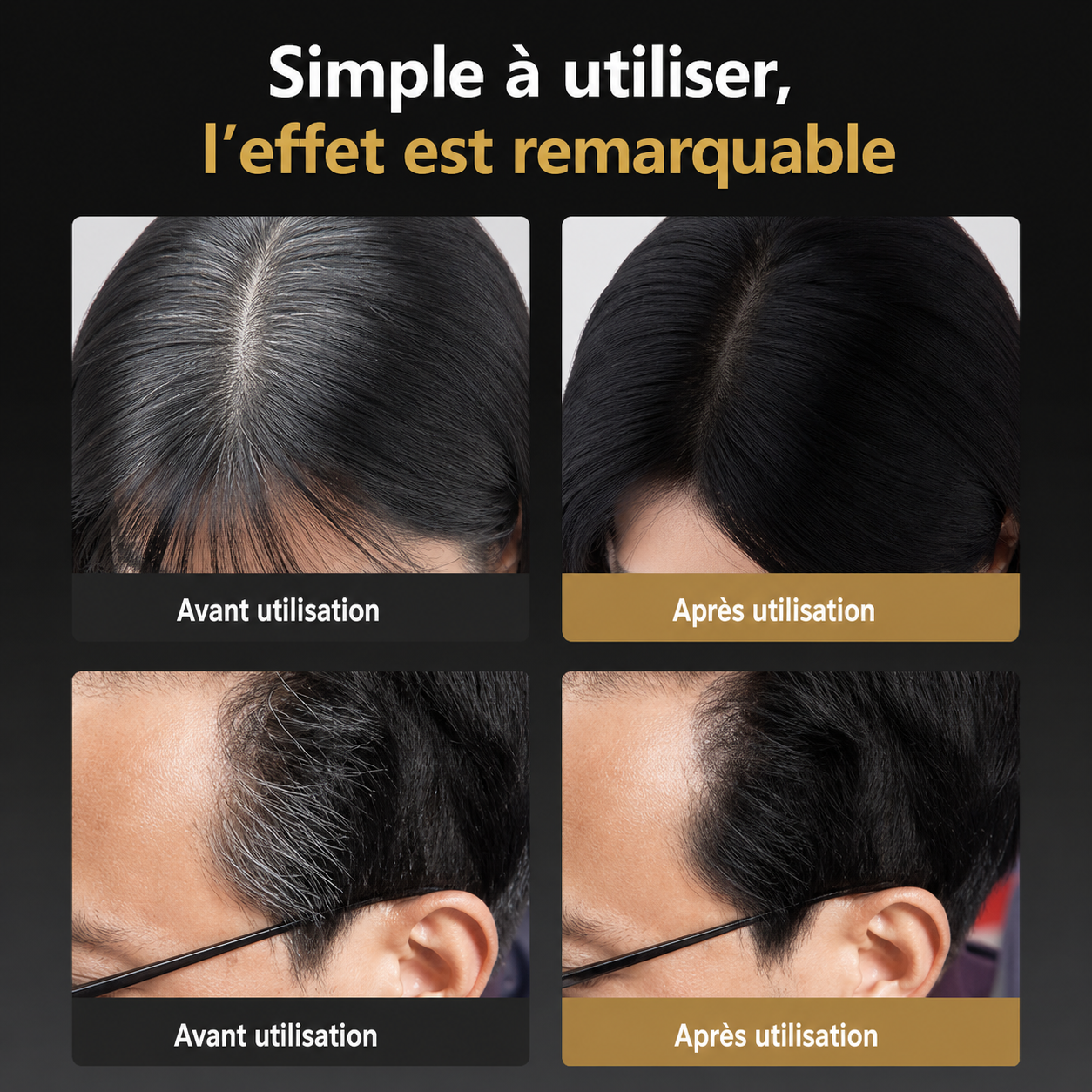 Bâton Correcteur Instantané pour Cheveux homme et femme