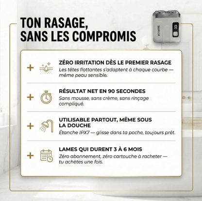 Rasoir Nomade Pro™ Rasage net, sans irritation